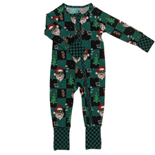 Load image into Gallery viewer, Let's Race Santa Zip Up Pajamas *PREORDER - SHIPPING OUT BETWEEN DEC 10 - DEC 16*