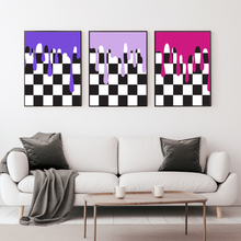 Load image into Gallery viewer, Checker Drip Wall Prints - Digital Download