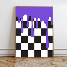 Load image into Gallery viewer, Checker Drip Wall Prints - Digital Download