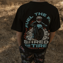 Load image into Gallery viewer, Fuel The Fire Shred The Tire T-Shirt