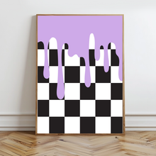 Load image into Gallery viewer, Checker Drip Wall Prints - Digital Download