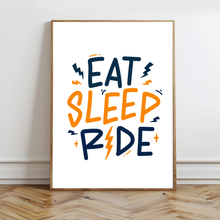 Load image into Gallery viewer, Eat Sleep Ride Wall Prints - Digital Download - Strictly Wild