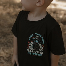 Load image into Gallery viewer, Fuel The Fire Shred The Tire T-Shirt