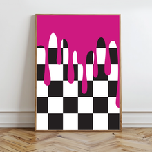 Load image into Gallery viewer, Checker Drip Wall Prints - Digital Download
