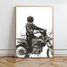 Load image into Gallery viewer, Dirt Bike Dreams Wall Prints - Digital Download - Strictly Wild