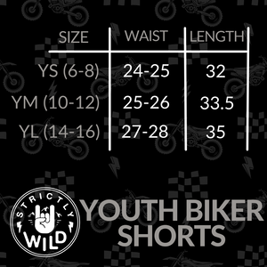 Full Throttle Youth Biker Shorts