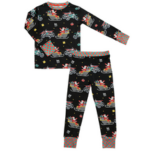 Load image into Gallery viewer, Santas Speedy Sleigh Toddler & Youth Pajamas - Strictly Wild