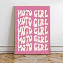 Load image into Gallery viewer, Moto Girl Wall Prints - Digital Download - Strictly Wild