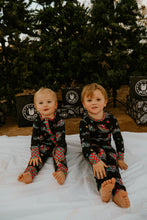 Load image into Gallery viewer, Santas Speedy Sleigh Zip Up Pajamas (0/3M - 18/24M) - Strictly Wild