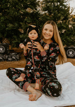 Load image into Gallery viewer, Santas Speedy Sleigh Zip Up Pajamas (0/3M - 18/24M) - Strictly Wild