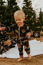 Load image into Gallery viewer, Santas Speedy Sleigh Zip Up Pajamas (0/3M - 18/24M) - Strictly Wild