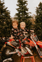 Load image into Gallery viewer, Santas Speedy Sleigh Zip Up Pajamas (0/3M - 18/24M) - Strictly Wild