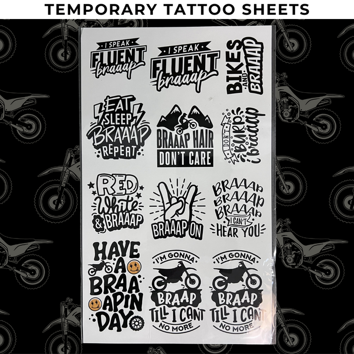 Temporary Tattoo Sheet