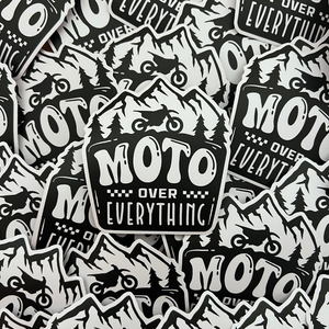 Moto Over Everything Sticker