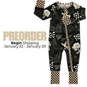 SW Bones Zip Up Pajamas  - PREORDER