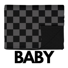 Load image into Gallery viewer, Stealth Checker Blanket / BABY *PREORDER - BEGIN SHIPPING NOV 14 - 21*

