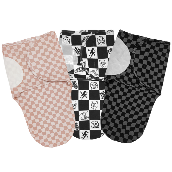 Checker Swaddles *PREORDER - SHIPPING OUT BETWEEN OCT 6 - 13*