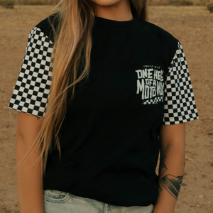 One Hell Of A Moto Mom Drop Cut Shirt