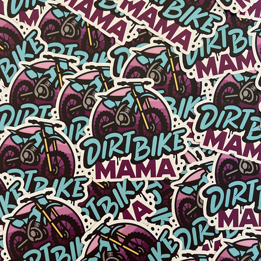 Dirt Bike Mama Sticker - Strictly Wild