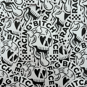 Racing Bitch Face Sticker