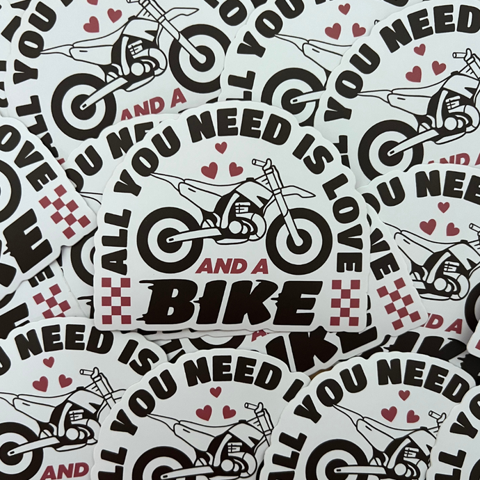 All You Need Is Love And A Bike Sticker