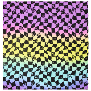 Rainbow Checker Blanket