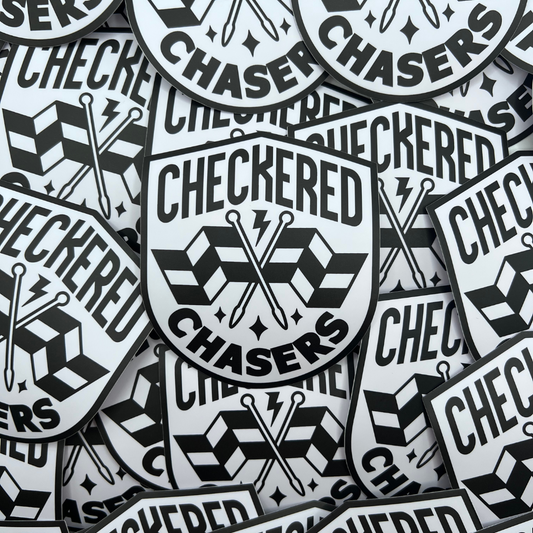 Checkered Chasers Sticker - Strictly Wild