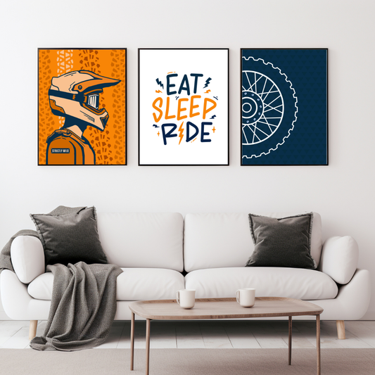 Eat Sleep Ride Wall Prints - Digital Download - Strictly Wild