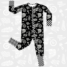 Load image into Gallery viewer, Lightning Speed Zip Up Pajamas / Ready To Ship
