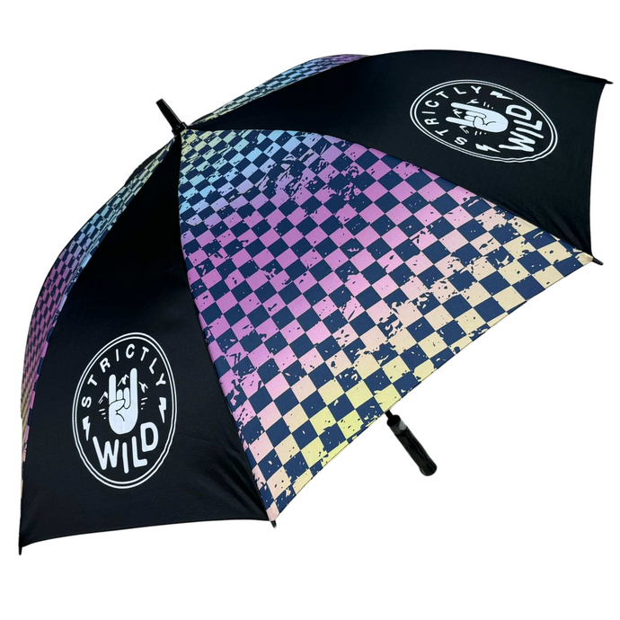 Rainbow Checker Umbrella - PREORDER (Begin Shipping To You May 10 - 17)