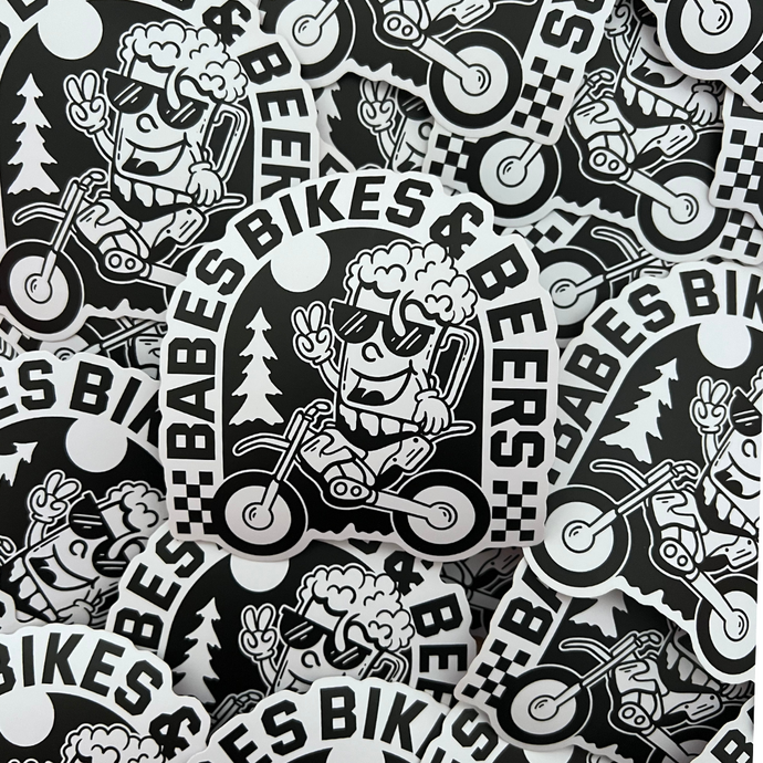 Babes Bikes & Beers Sticker