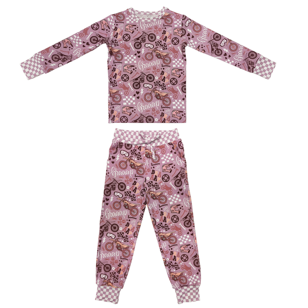 Braaap Like A Girl 2 Piece Pajamas / PREORDER ships Jan 12 - 16