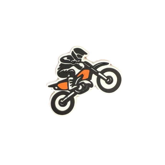 Moto Guy Croc Charm