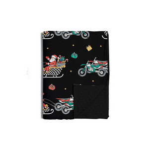 Santas Speedy Sleigh Blanket / Baby *PREORDER - SHIPPING OUT BETWEEN NOV 10-17*
