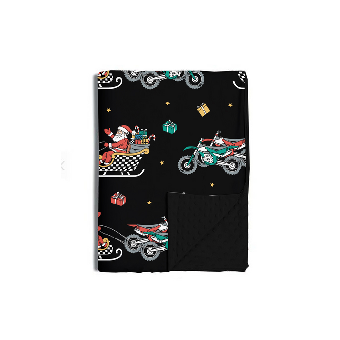 Santas Speedy Sleigh Blanket / Baby *PREORDER - SHIPPING OUT BETWEEN NOV 10-17*