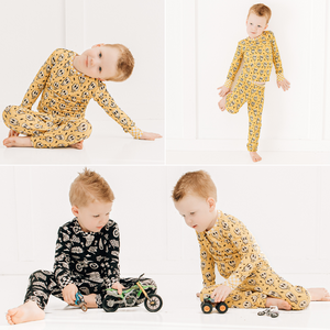 Sunny Side Up Zip Up Pajamas / Available Mid October