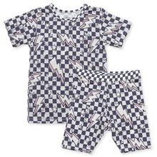 Load image into Gallery viewer, Lightning Checker 2 Piece Pajamas
