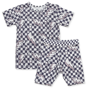 Lightning Checker 2 Piece Pajamas