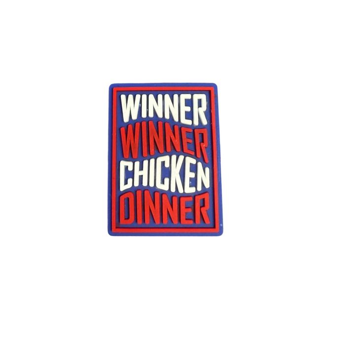 Winner Winner Chicken Dinner Croc Charm