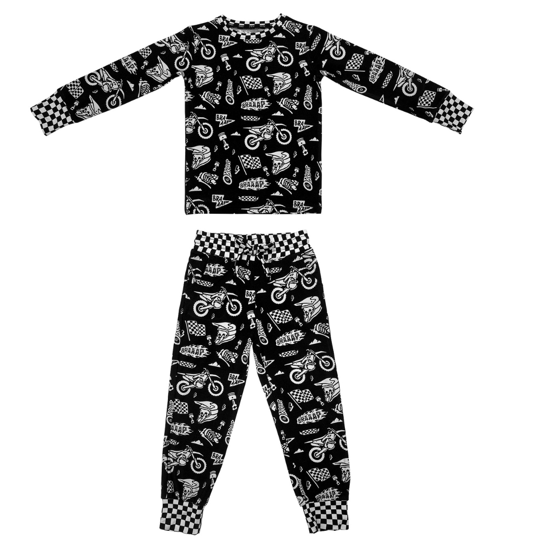 Lightning Speed 2 Piece Pajamas / PREORDER ships Jan 12 - 16