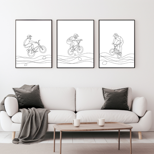 BMX Line Wall Prints - Digital Download - Strictly Wild