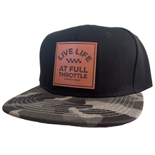 Load image into Gallery viewer, Live Life At Full Throttle Snapback Hat -
