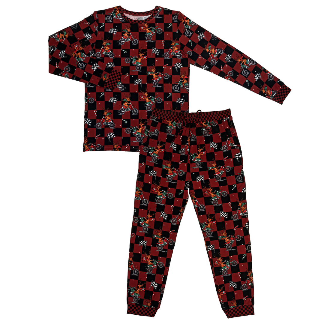 Rudolph The Red Nose Racer Unisex Adult Pajamas *PREORDER - SHIPPING OUT BETWEEN DEC 10 - DEC 16*