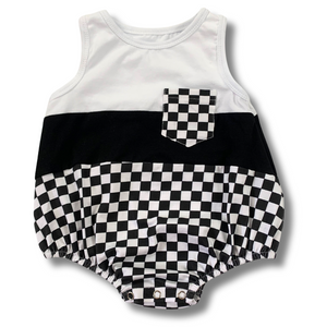 Checker Tank Top Romper