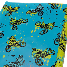 Load image into Gallery viewer, Electric Racer &amp; Tread / Double Sided 32 FT Wrapping Paper (DO NOT ORDER WITH ANYTHING BUT CROC CHARMS, STICKERS, OR UMBRELLAS!!!)

