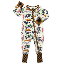 Load image into Gallery viewer, Radical Racer Zip Up Pajamas - PREORDER
