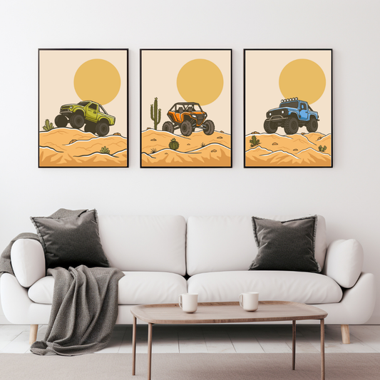 Desert Racing Wall Prints - Digital Download - Strictly Wild