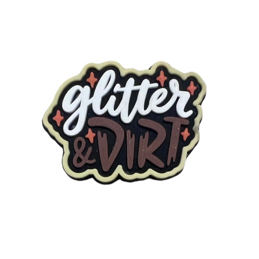 Glitter & Dirt Croc Charm - Strictly Wild