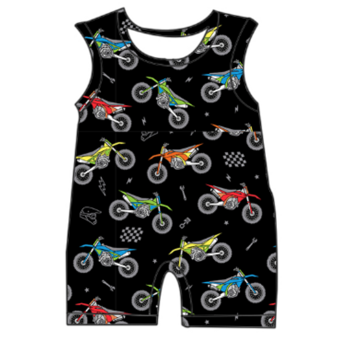 Bike Life Tank Top Romper / PREORDER (shipping to you June 3-10)