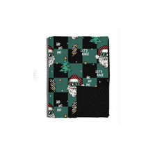 Load image into Gallery viewer, Let&#39;s Race Santa Blanket / Baby *PREORDER - SHIPPING OUT BETWEEN NOV 24 - DEC 6*
